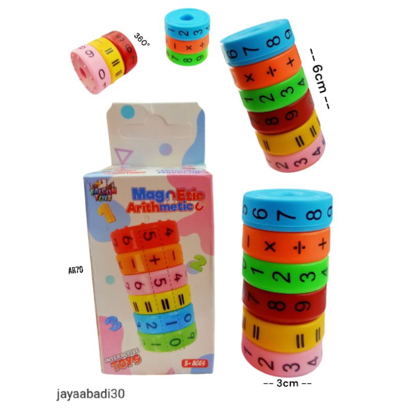 Mainan Edukasi Rubik Magnetic Arithmetic/Rubik Magnetic Matematika