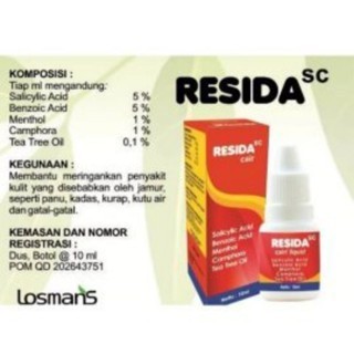 Resida Cair 10ml / Kalpanax Cair / Obat Gatal Gatal / Panu