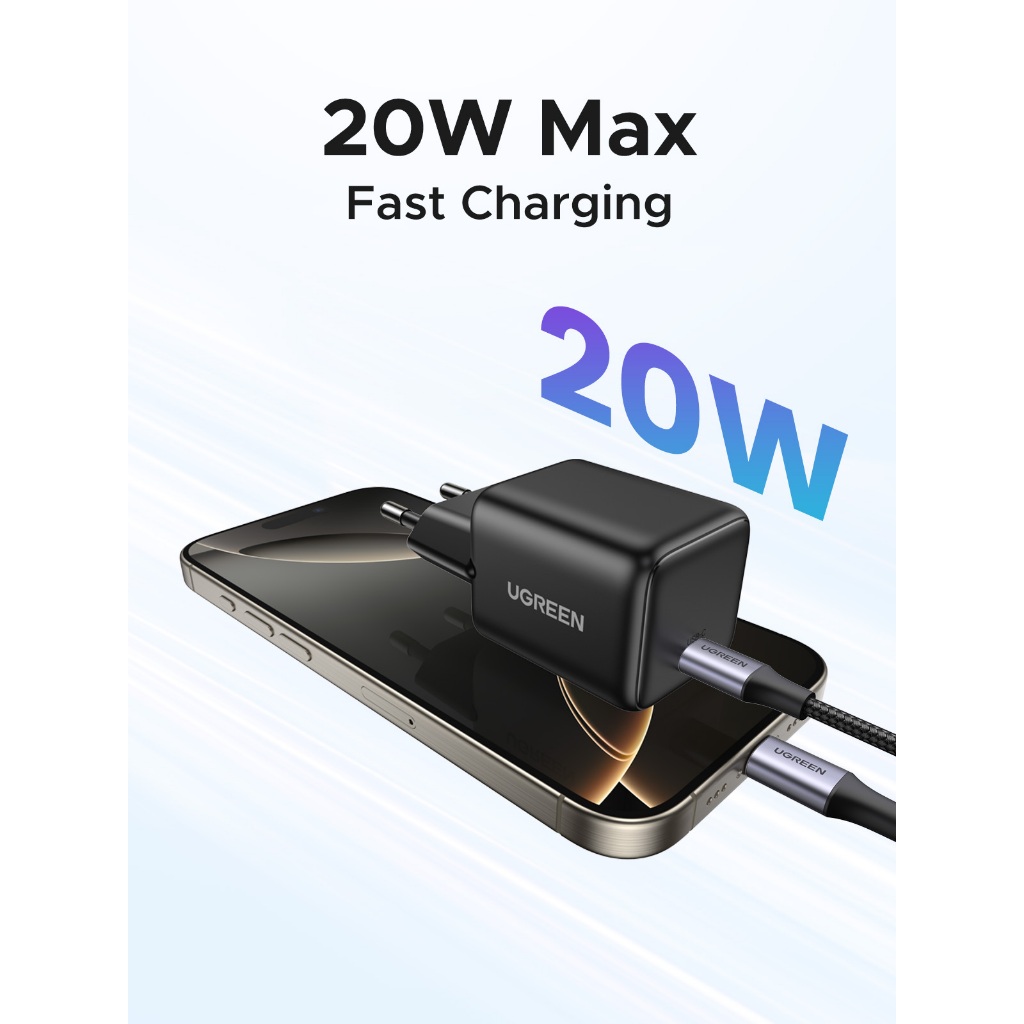 Promo 7.7 UGREEN Charger iPhone 15 16 Plus 16 Pro Max PD Type C Fast Charging 20w-30w