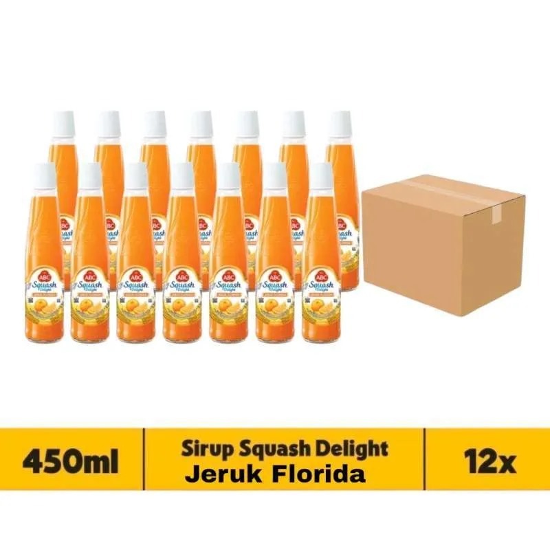 

ABC Sirup Squash Delight Jeruk Florida Botol Dus 12 x 450 ML