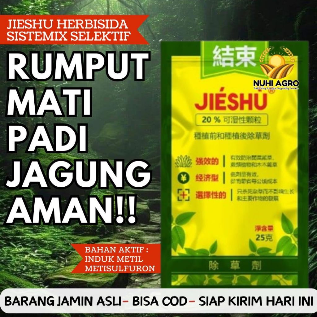 Jieshu Racun Pembasmi Rumput Selektif Aman Bagi Tanaman Padi Sawit Karet
