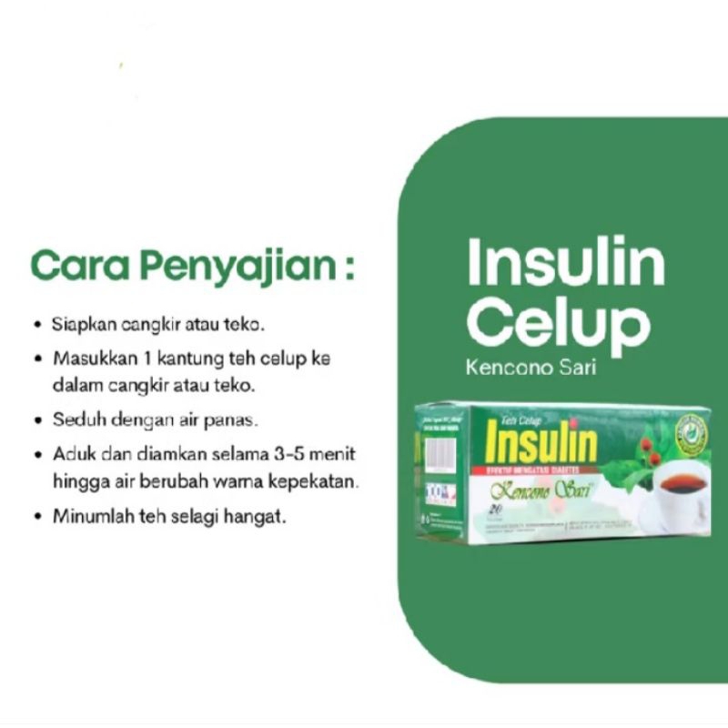 

teh insulin sari kencono 20 celup