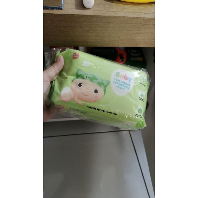 Tissue basah wipes bayi baby guardian buy1get1 free murah 50 sheets promo