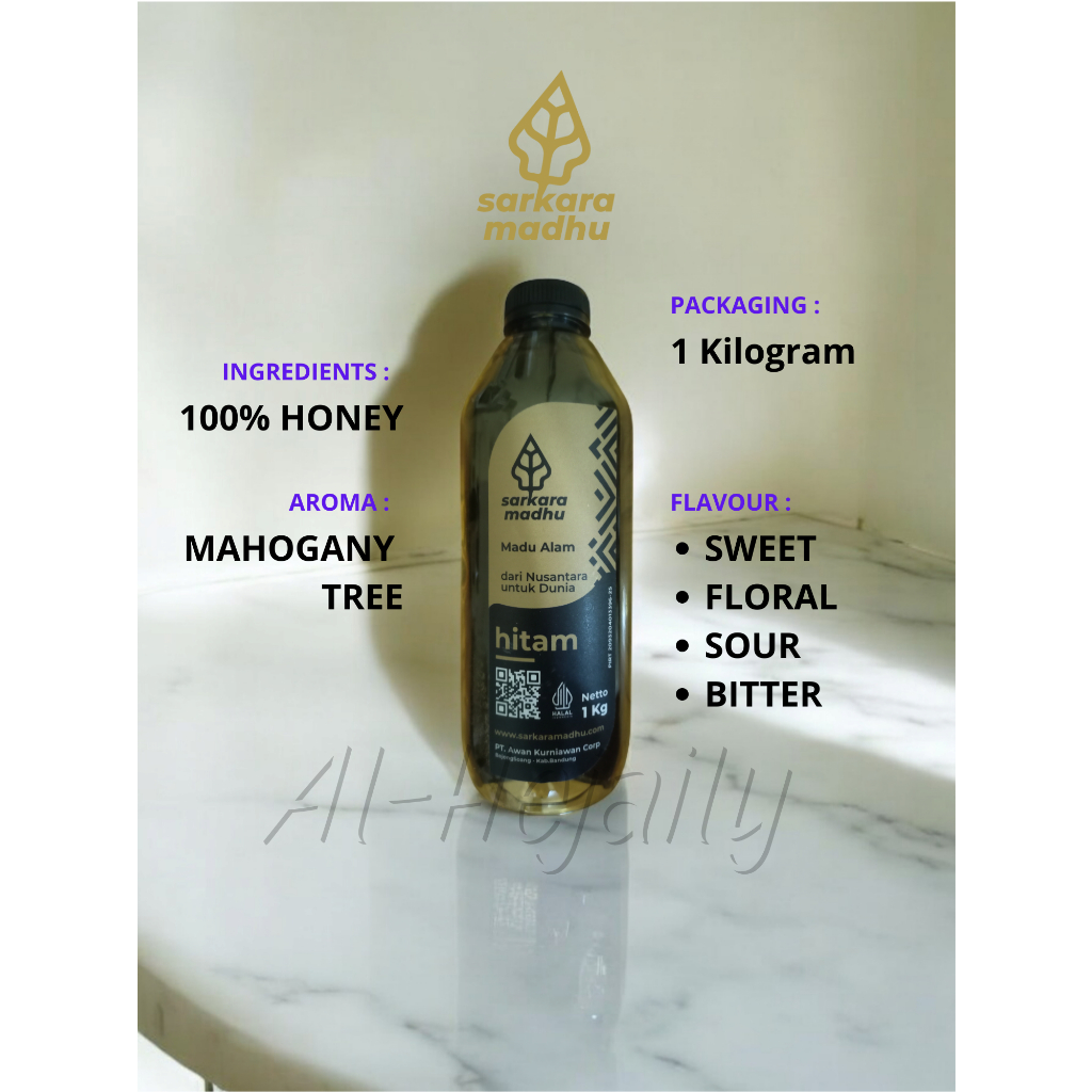 

Madu Hitam Mahony Sarkara Madhu 1 kg 1 L 1 Lt 1 Liter