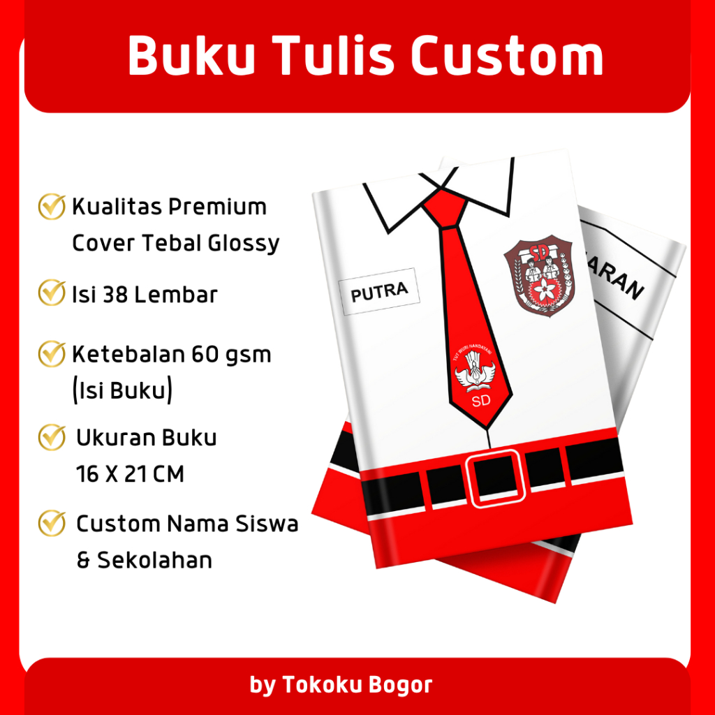 

Buku Tulis Custom / Buku Tulis Sekolah Custom / Buku Custom Murah
