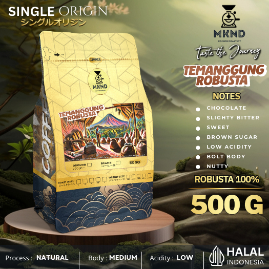 

MKND COFFEE ROASTERY - Kopi Robusta Temanggung 500g Singgel Origin | Espresso | Medium Dark