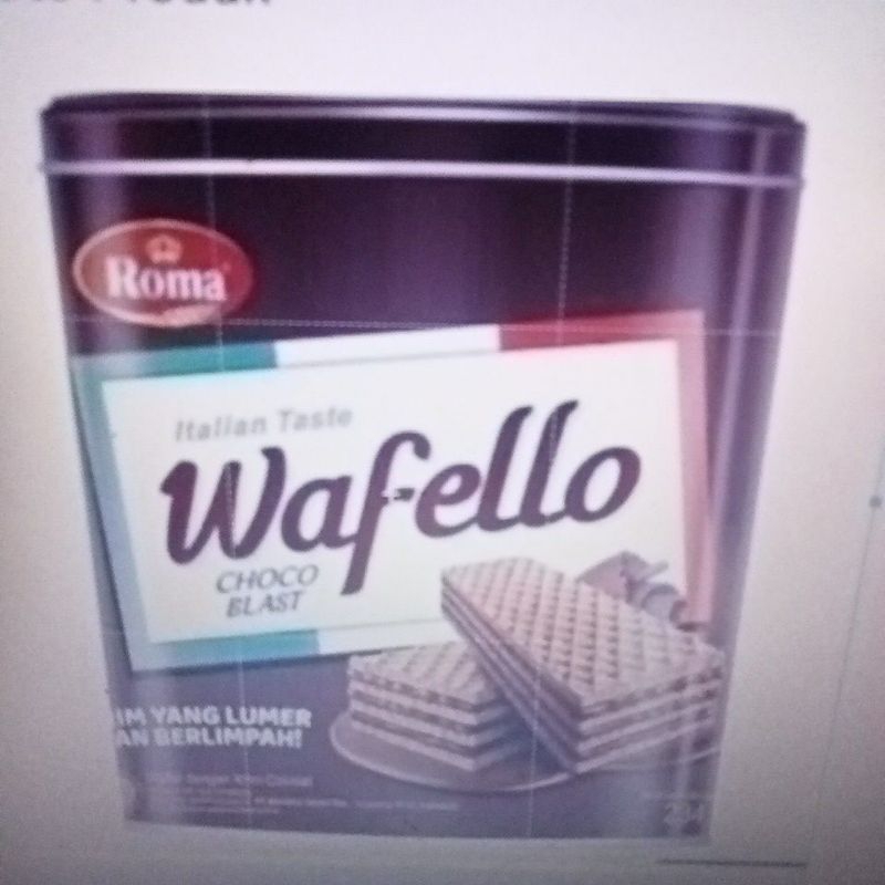 

promo Roma wafer wafello kaleng coklat yang lumer