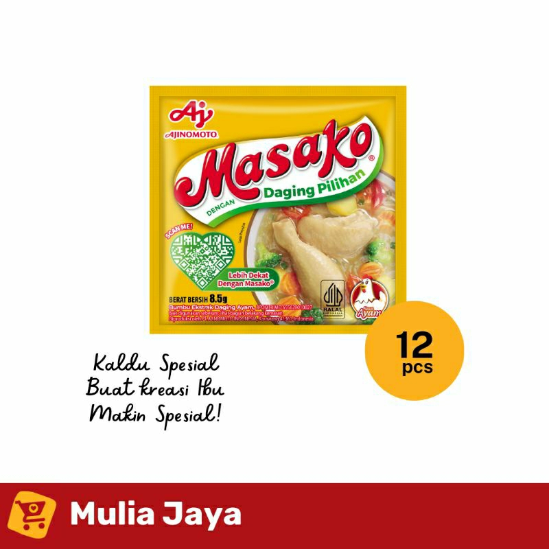 

Masako Ayam Penyedap Rasa (1 renteng isi 12 pcs)
