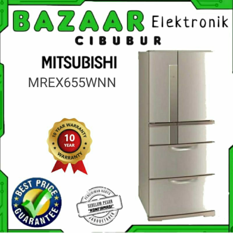 REFRIGERATOR MITSUBISHI MULTI DRAWER MR-EX655WN / MREX655WN / MR EX655WN