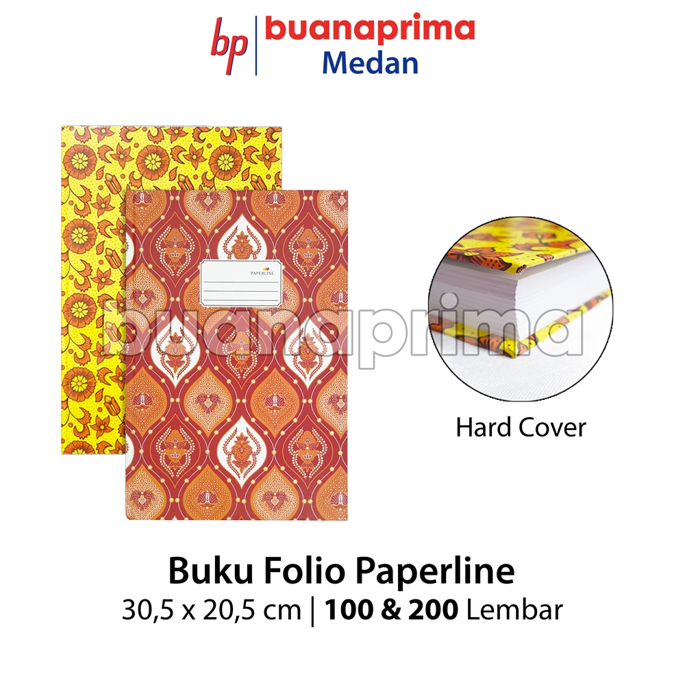 

Buku FOLIO HARD COVER PAPERLINE 100 200 Lembar per pcs Buku Tulis Akuntansi Pembukuan Bergaris F4