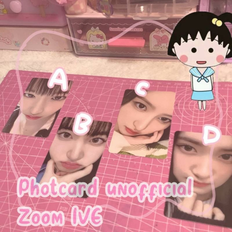 PHOTOCARD IVE ZOOM UNNOFICIAL (baca desk)
