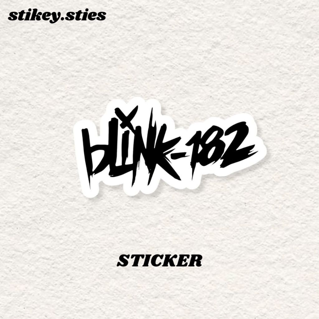 

STICKER BLINK 182 BAND AESTHETIC ANTI AIR VINYL / STIKER HELM LAPTOP HP MOTOR TUMBLR TAS KOPER