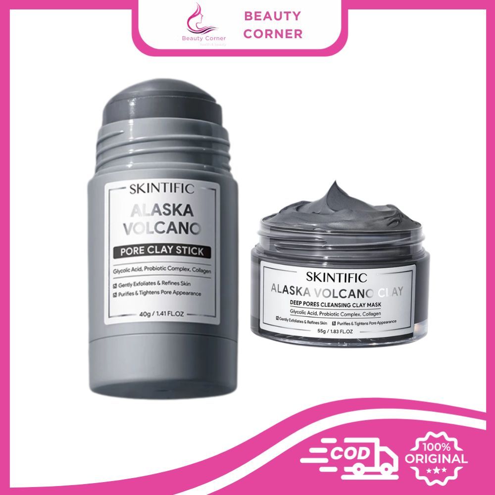 Skintific Alaska Volcano Clay Deep Pores Cleansing Clay Mask (40gr/55gr)