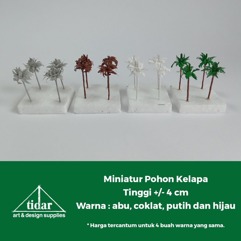 

[MR] MH - Miniatur Maket Pohon Kelapa Tinggi 4 cm / Coconut Tree