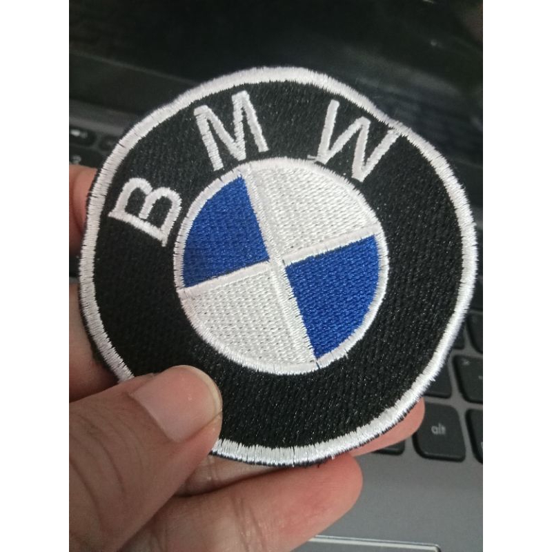 patch bordir bmw7cm aksesoris tempelan baju keren