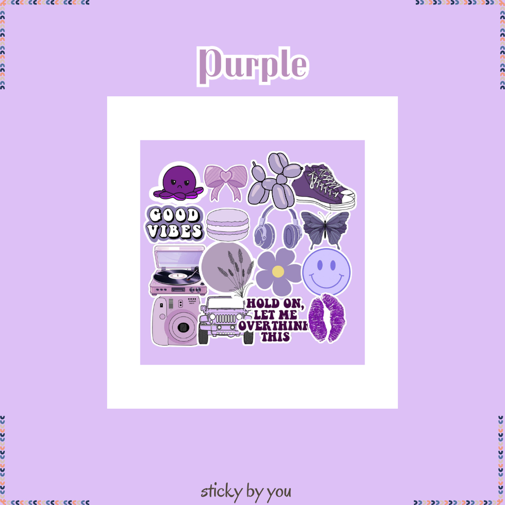 

Sticker Purple - Sticker Tumblr / Sticker Aesthetic - Sticker Vinyl Laptop/Case HP/dll - Gift/Merch