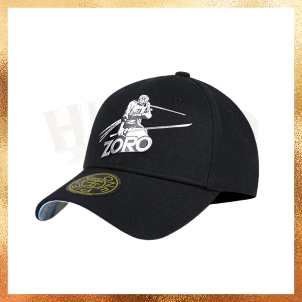 Topi New Era Angel x One Piece Zoro Collab Anime Black Silver Taiwan Exclusive Original