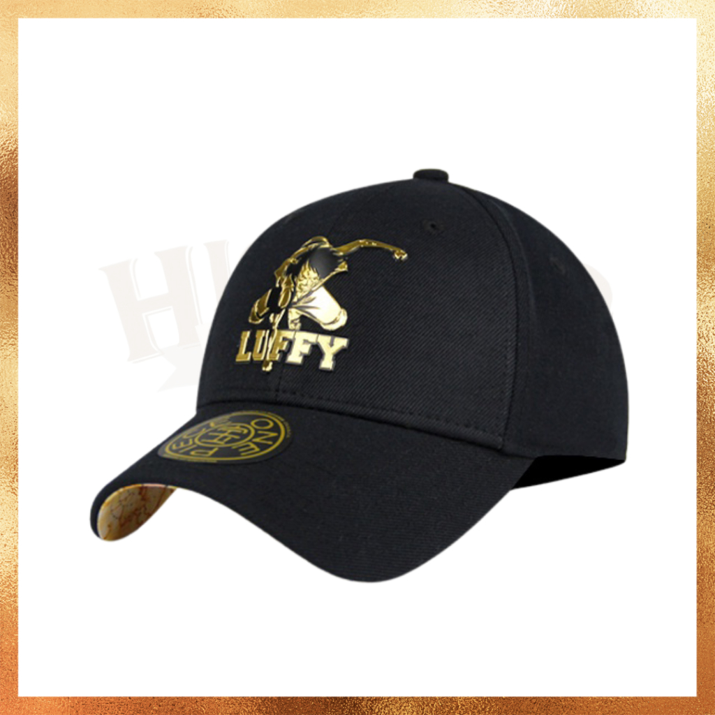 New Era Angel x One Piece Monkey D Luffy Collab Anime Black Gold Cap Taiwan Exclusive Original