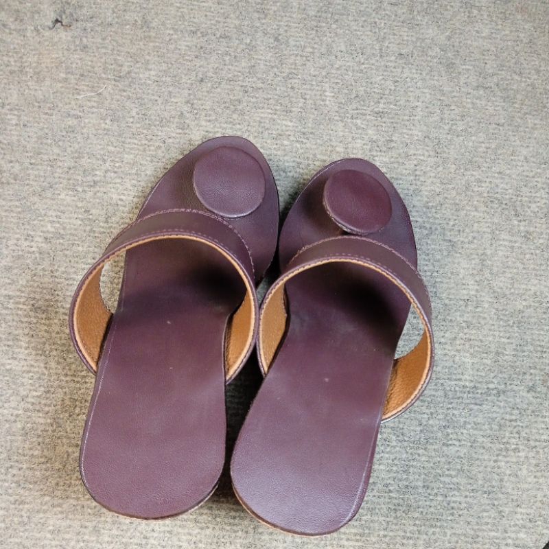 sandal wanita, dari kulit asli magetan