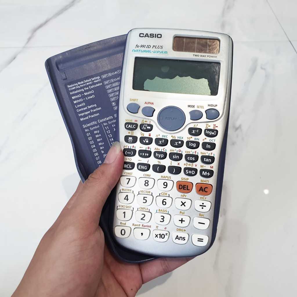 

KALKULATOR Casio FX 991 ID Plus - Scientific Kalkulator Ilmiah FX-991ID PLUS - (Layar Rusak) - Second