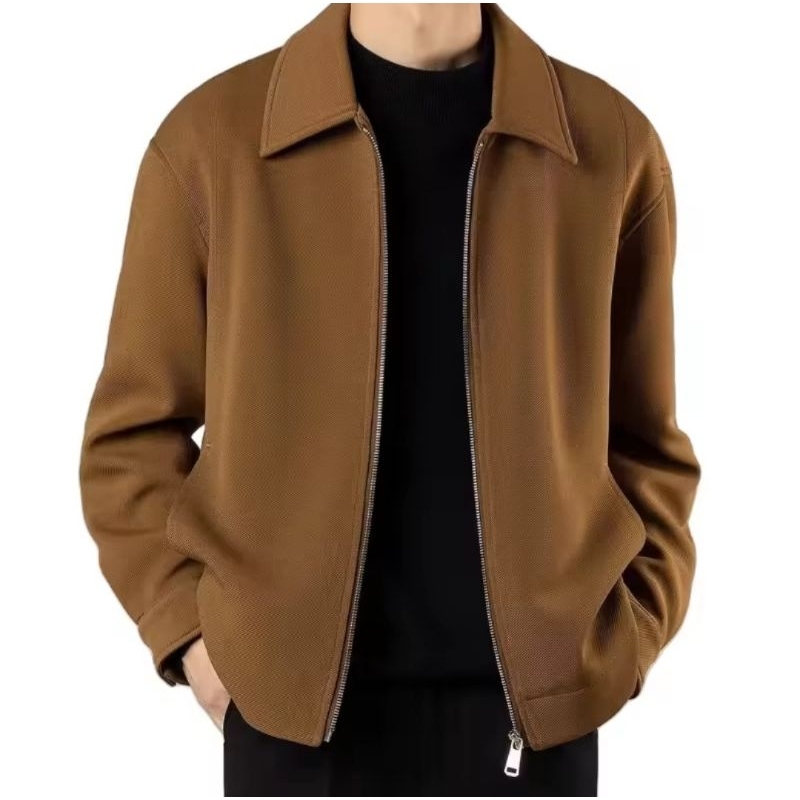 JAKET SUEDE MODERN JACKET SEMI FORMAL JAS PRIA CASUAL