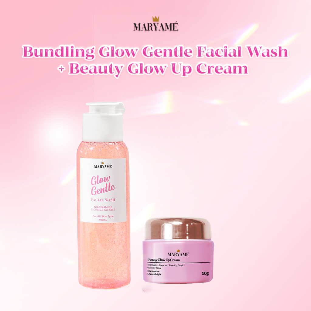 MARYAME Bundling Beauty Glow Up Cream (Day Cream) & Glow Gentle Facial Wash