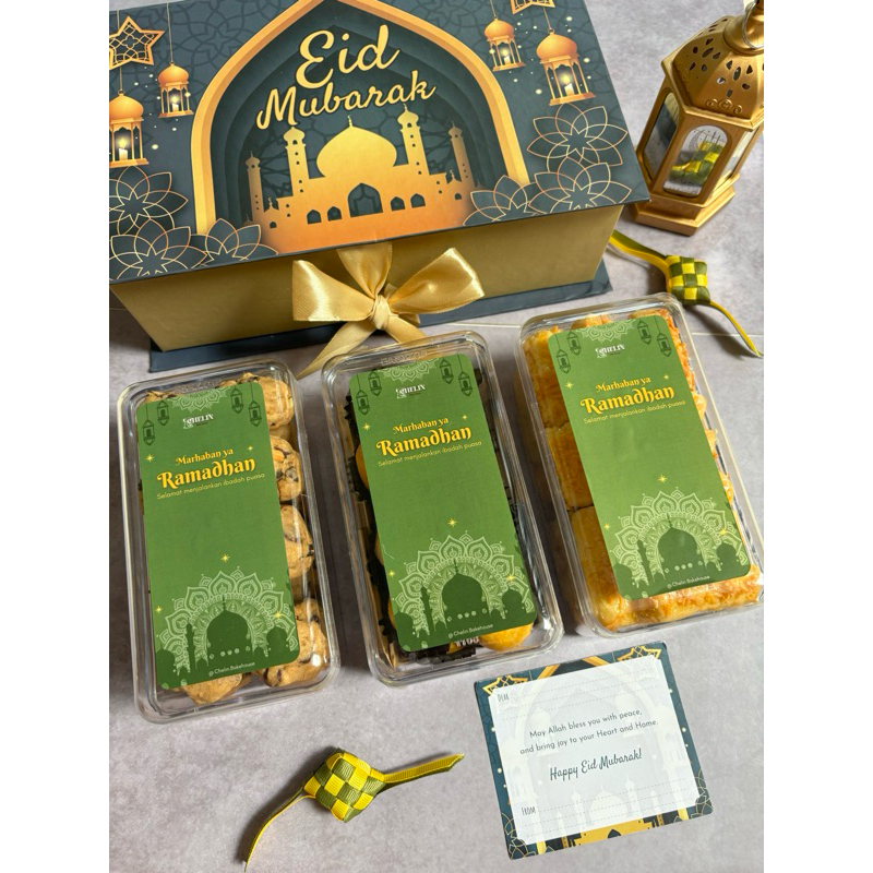 

Hampers lebaran eid mubarak premium kue kering (hardbox)