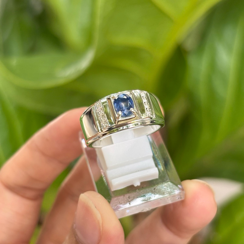 CINCIN PERAK BLUE SAFIR SRILANKA