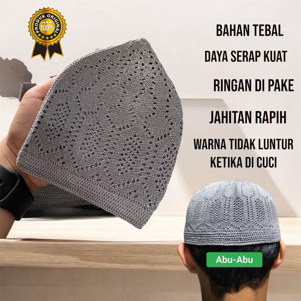 (COD) Peci Mercan Songkok Dewasa Ringan dan Nyaman dipakai | Kopiah Haji Murah Bagus