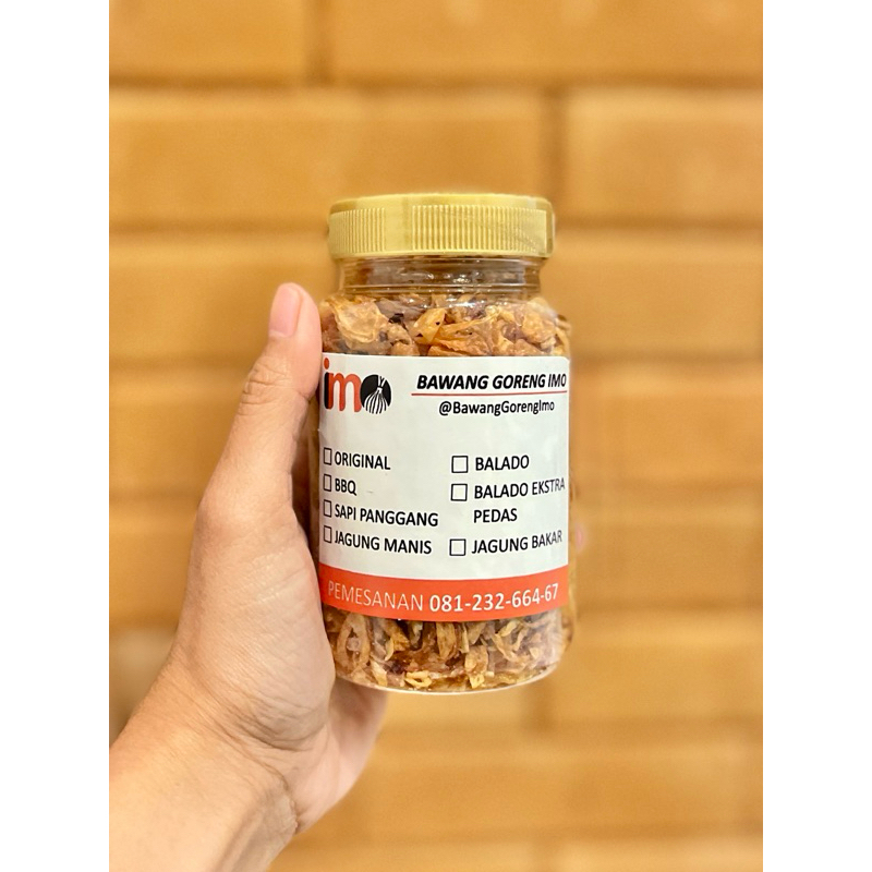 

BAWANG GORENG IMO PREMIUM (TOPLES)