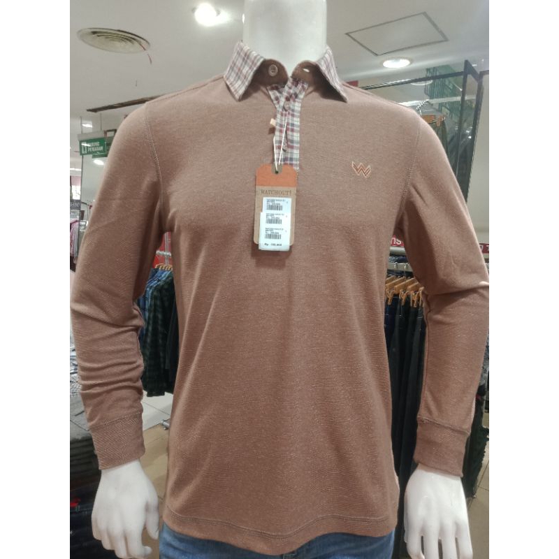 Watchout Casual Kaos Kerah Panjang Pria WK300160021