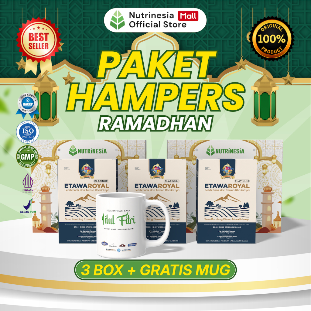 

Hampers Lebaran Bundle Susu Etawaroyal 3 Box + Mug Box Eksklusif Paket Gift Ramadhan Parcel Idhul Fitri Etawasure Etawasol Etawaroyal