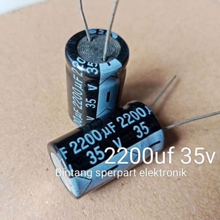 (1 Buah) KAPASITOR ELCO 2200UF 35V CAPACITOR ELCO 2200UF 35V KAPASITOR ELCO 35V 2200UF CAPACITOR ELC