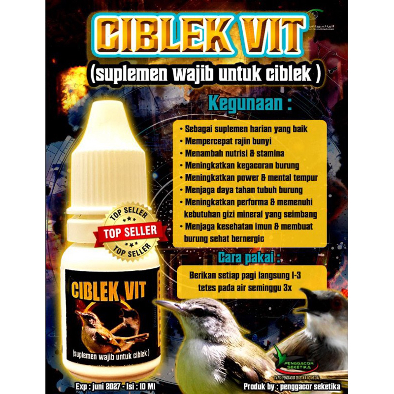 Ciblek Vit Suplemen Vitamin Burung Ciblek