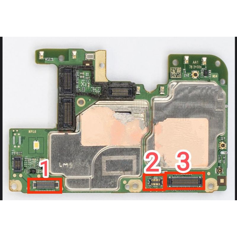 soket konektor di mesin samsung a10s a107f fpc on board