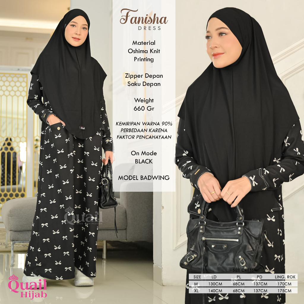 Quail Hijab - FANISHA EXCLUSIVE DRESS ORI QUAIL