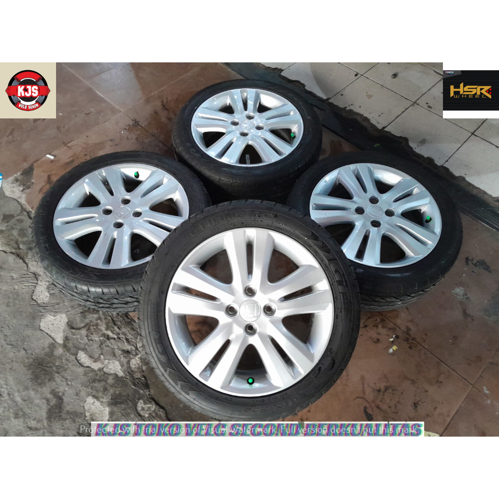 VELG RACING SECOND MODEL COPOITAN HONDA JAZZ RS RING 16 PCD 4X100 LEBAR 6 RATA PCD 4X100 ET53 SILVER