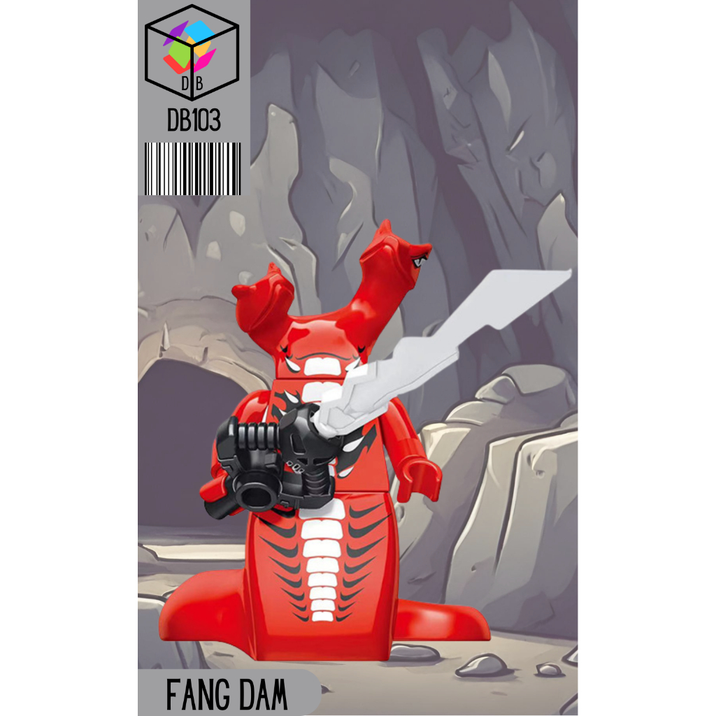Mainan Blok Balok Bongkar Pasang Susun Rakit Figure Ninja Ninjago Snake Fangdam Ular DB103