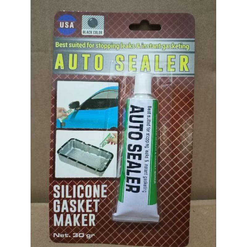 Lem Silikon Silicone Auto Sealer Hitam USA 30 gram Berguna Untuk Packing Mesin Mobil Motor Kaca