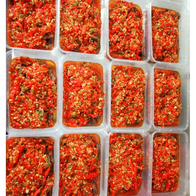 

Dendeng balado daging sapi frozen 300gr±, beku, HALAL