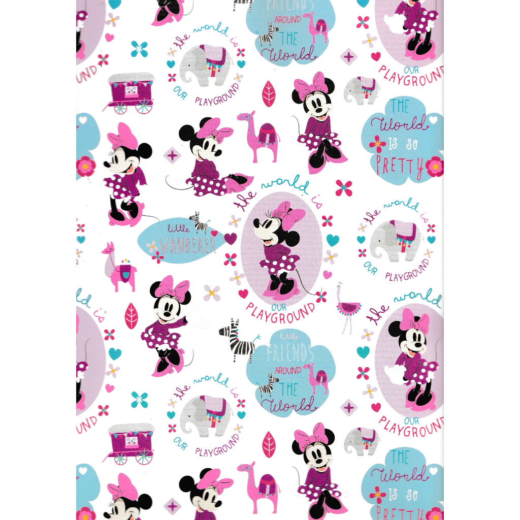 

KERTAS KADO/BUNGKUS KADO SANWA/SANSAN WAWA MINNIE MOUSE SW5145