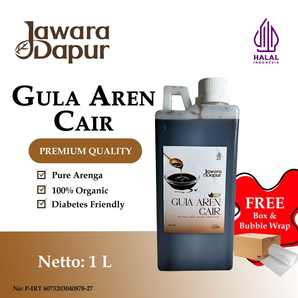 

Gula Aren Cair PREMIUM QUALITY Jawara Dapur 1 Liter