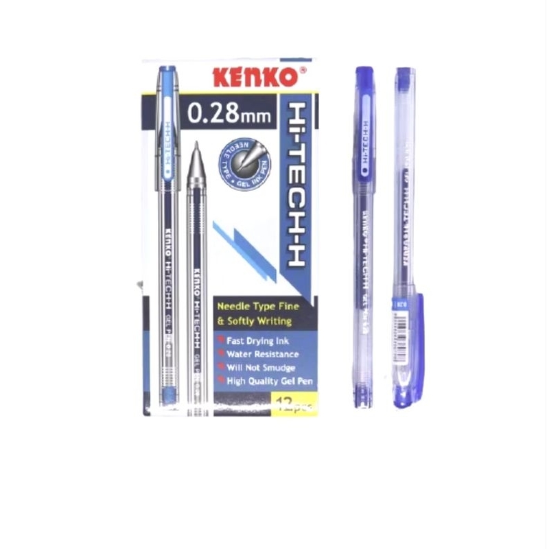 

Kenko Gel Pen/Pen Gel/Pen Tinta Gel Hi-tech 0.28 mm (Biru)