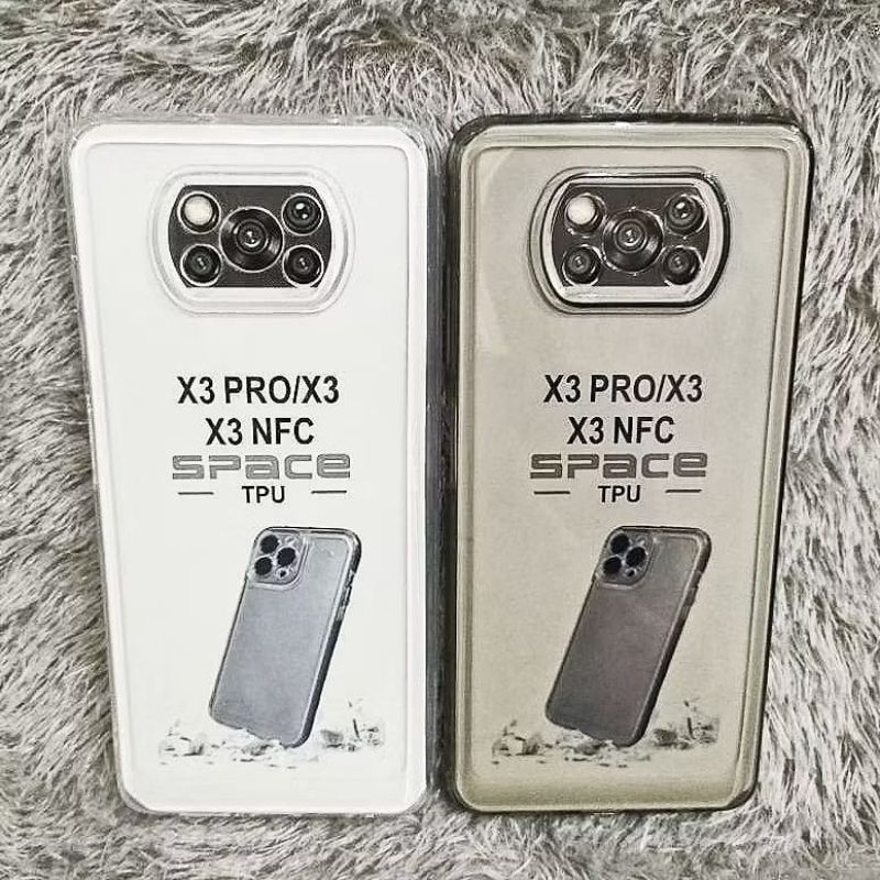 Soft Case Original Space Bening Xiaomi Poco X3/X3 Pro/X3 NFC Casing Transparan Pelindung Camera