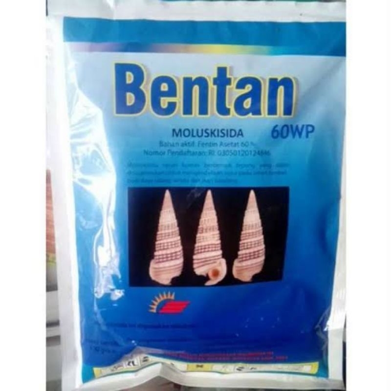 Moluskisida BENTAN 60WP Obat pembasmi keong /siput sawah kemasan pabrik 1kg