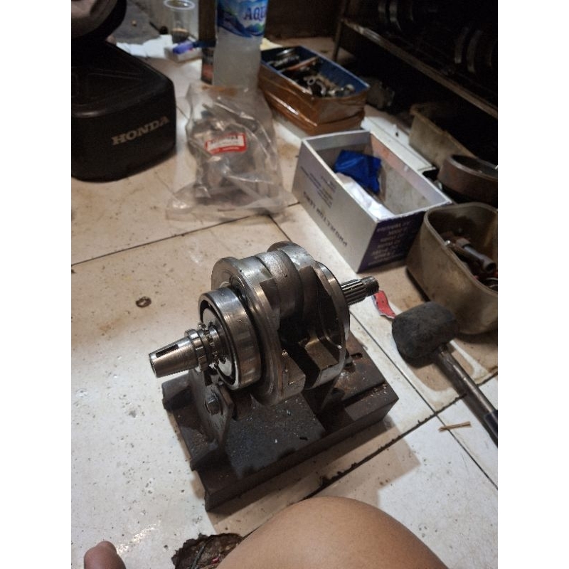 kruk as cb Langkah 70 cnc as pendek stang ori tiger