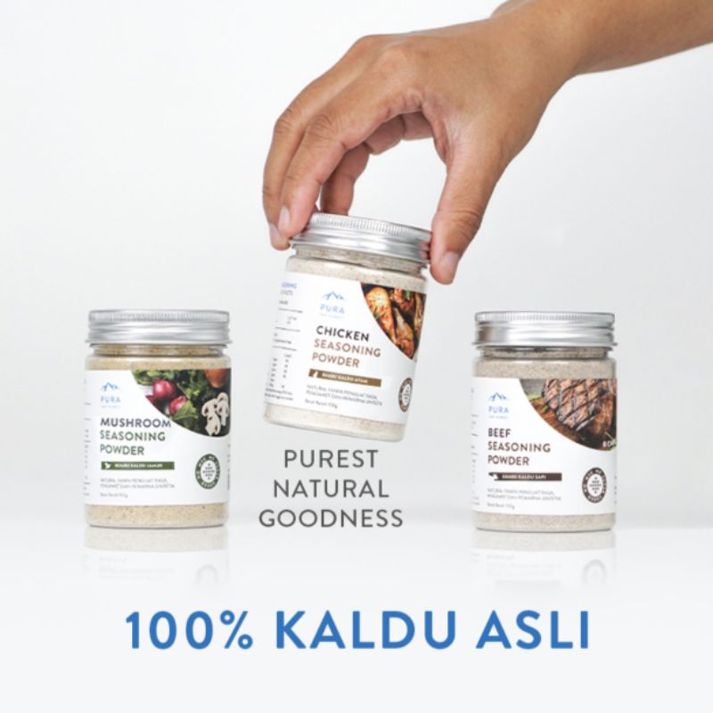 

PURA Bumbu Kaldu Asli Ayam Kampung / Sapi / Jamur 100gr