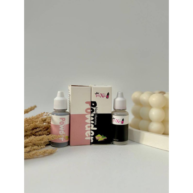 Pitexku Powder Inai Kuku Muslimah Brown dan Hitam || IsMii_Collection