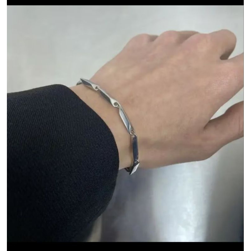 GELANG RANTAI PADI TITANIUM PRIA DAN WANITA