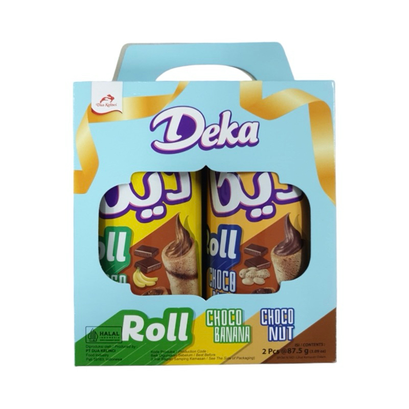 

PROMO! DEKA Wafer Roll Tin Giftbox 220gr - 1 Box (2 Kaleng)